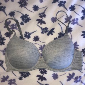 34C gray PINK Bra